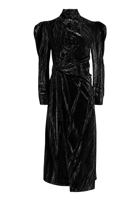 Weili Zheng Abito a Portafoglio in Velluto Stampato Nero Donna WEILI ZHENG | Abiti | F26DL02B234